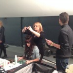 Back stage model prep at the Antonino Salon and Primary Syn Photo Shoot-2014