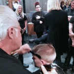 Stylists practice what they learned at Antonino's Barbering Class